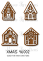 Gingerbread Christmas Decoupage Rice Paper - XMAS 46002