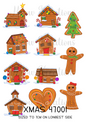 Gingerbread Christmas Decoupage Rice Paper - XMAS 47001