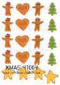 Gingerbread Christmas Decoupage Rice Paper - XMAS 47004