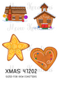 Gingerbread Christmas Decoupage Rice Paper - XMAS 47202