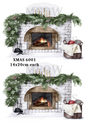 Fireplace Christmas Decoupage Rice Paper - XMAS 6001