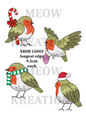 Robin Bird Christmas Decoupage Rice Paper - XROB 15002