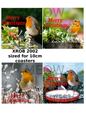 Robin Bird Christmas Decoupage Rice Paper - XROB 2002