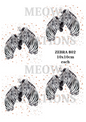 Zebra Pair Safari Animal Decoupage Rice Paper - ZEBRA 802