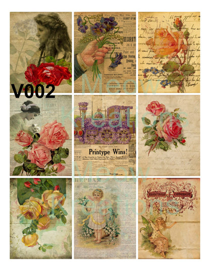 Decoupage Rice Paper - V002