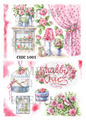 Shabby Chic Pink Roses Decoupage Rice Paper – CHIC 1001
