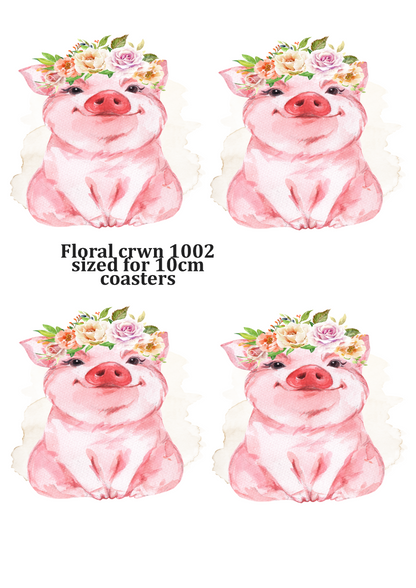Decoupage Rice Paper – FLORAL CRWN 1002